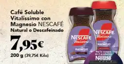 Gadis NESCAFÉ Café Soluble Vitalíssimo con Magnesio Natural o Descafeinado oferta