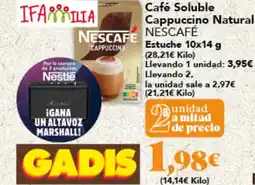 Gadis NESCAFÉ Café Soluble Cappuccino Natural oferta