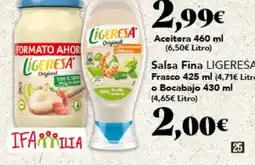 Gadis LIGERESA Salsa Fina Frasco o Bocabajo oferta
