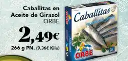 Gadis ORBE Caballitas en Aceite de Girasol oferta