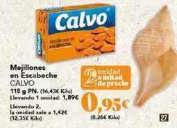 Gadis CALVO Mejillones en Escabeche oferta
