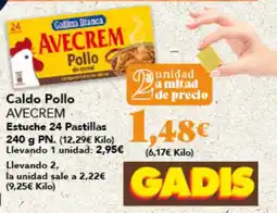 Gadis AVECREM Caldo Pollo Estuche 24 Pastillas oferta