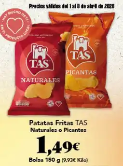 Gadis TAS Patatas Fritas Naturales o Picantes oferta