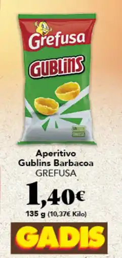 Gadis GREFUSA Aperitivo Gublins Barbacoa oferta