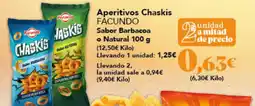 Gadis FACUNDO Aperitivos Chaskis Sabor Barbacoa o Natural oferta