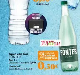 Gadis FONTER Agua con Gas oferta