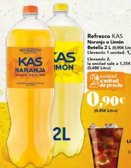 Gadis KAS Refresco Naranja o Limón oferta