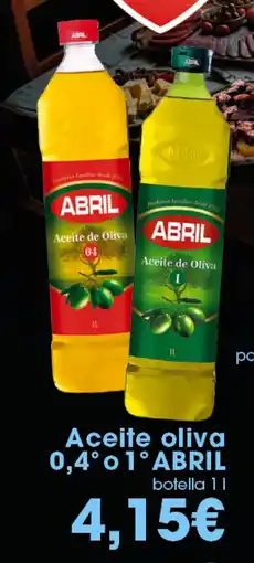 Claudio ABRIL Aceite oliva 0,4° 1° oferta