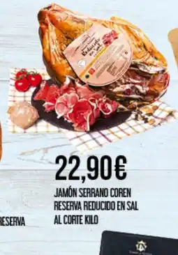Claudio Jamón serrano coren reserva reducido en sal oferta