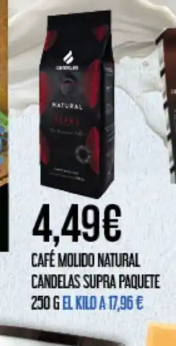 Claudio Café molido natural candelas supra paquete oferta