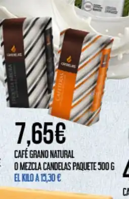 Claudio Café grano natural o mezcla candelas paquete oferta