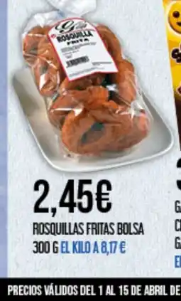 Claudio Rosquillas fritas bolsa oferta
