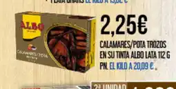 Claudio Calamares/pota trozos en su tinta albo lata oferta