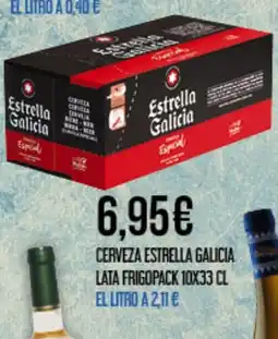 Claudio Cerveza estrella galicia lata frigopack oferta