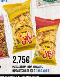 Claudio Patatas fritas jalys normales o picantes bolsa oferta