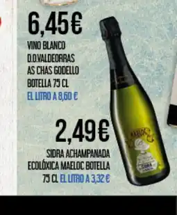 Claudio Sidra achampanada ecolóxica maeloc botella oferta