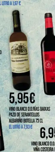 Claudio Vino blanco d.o.rías baixas pazo de serantellos albariño botella oferta