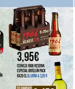 Claudio Cerveza 1906 reserva especial botellín oferta