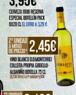 Claudio Vino blanco d.o.monterrei colleita propia godello- albariño botella oferta