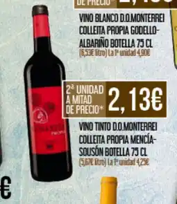 Claudio Vino tinto do.monterrei colleita propia mencía- souson botella oferta