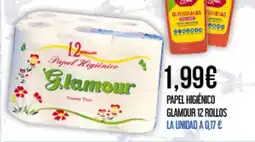 Claudio GLAMOUR Papel higiénico 12 rollos oferta