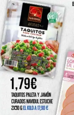 Claudio Taquitos paleta y jamón curados navidul estuche oferta