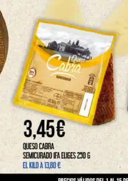 Claudio IFA ELIGES Queso cabra semicurado oferta