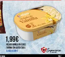 Claudio IFA ELIGES Helado vainilla tarrina sin gluten oferta
