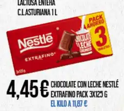 Claudio Chocolate con leche nestlé extrafino oferta