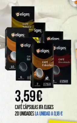 Claudio IFA ELIGES Café cápsulas oferta
