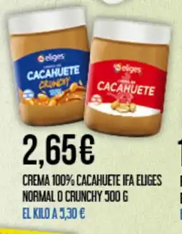 Claudio Crema 100% cacahuete ifa eliges normal o crunchy oferta