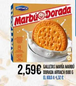 Claudio ARTIACH Galletas maría marbú dorada oferta