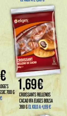 Claudio IFA ELIGES Croissants rellenos cacao bolsa oferta