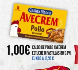 Claudio Caldo de pollo avecrem estuche 8 pastillas oferta