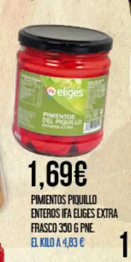 Claudio IFA ELIGES Pimientos piquillo enteros extra frasco oferta