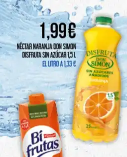 Claudio Nectar naranja don simon disfruta sin azúcar oferta