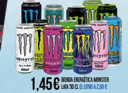 Claudio MONSTER Bebida energética lata oferta
