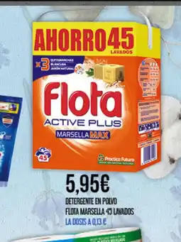 Claudio Detergente en polvo flota marsella 45 lavados oferta