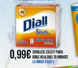 Claudio DIALL Servilleta punta doble hoja 50 unidades oferta