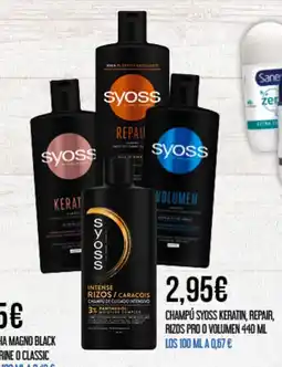 Claudio SYOSS Champú keratin, repair, rizos pro o volumen oferta