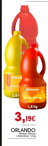 Cash Ifa ORLANDO Mostaza, Ketchup o Salsa Brava oferta