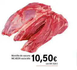 Cash Ifa Morcillo de vacuno MC KEEN vacio kilo oferta