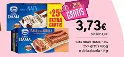 Cash Ifa GRAN DAMA Tarta nata 25% gratis 405 g o de la abuela oferta