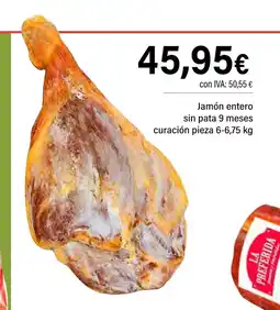 Cash Ifa Jamón entero sin pata 9 meses curación oferta