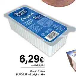 Cash Ifa BURGO ARIAS Queso fresco oferta