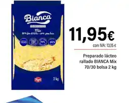Cash Ifa BIANCA Preparado lácteo rallado Mix oferta