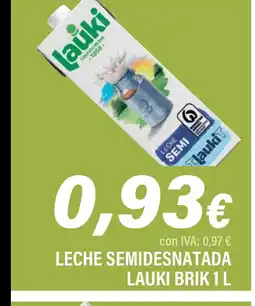 Cash Ifa LAUKI Leche semidesnatada oferta