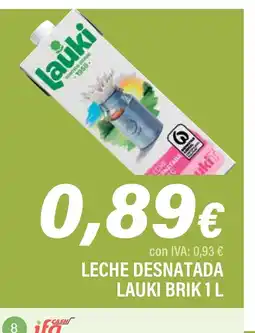 Cash Ifa LAUKI Leche desnatada oferta