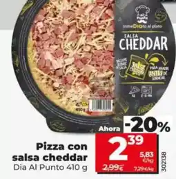 Dia Dia al punto - pizza con salsa cheddar oferta