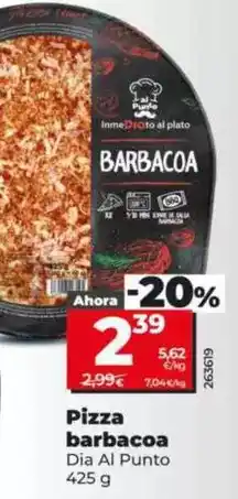 Dia Dia al punto - pizza barbacoa oferta